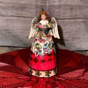 Jim Shore Angel Ornament Winter On‎ The Wing Heartwood Creek Miniature 2010